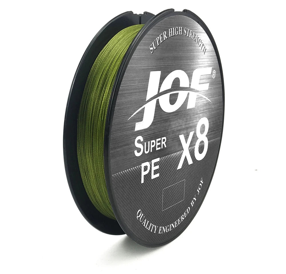 JOF 8 Strands PE Braided Fishing Line 300M 500M 150M 15-100LB