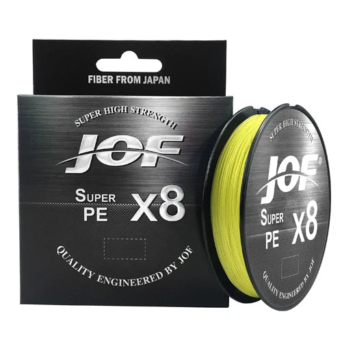 JOF 8 Strands PE Braided Fishing Line 300M 500M 150M 15-100LB
