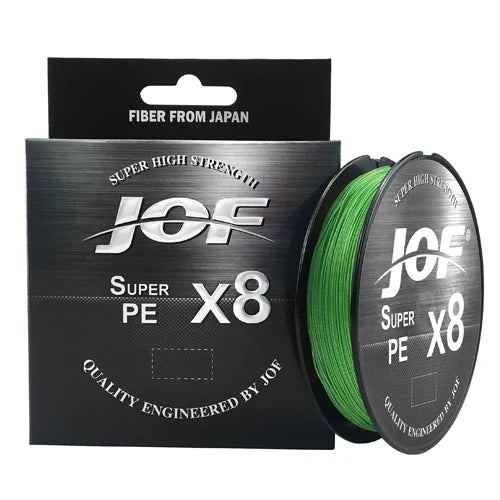 JOF 8 Strands PE Braided Fishing Line 300M 500M 150M 15-100LB
