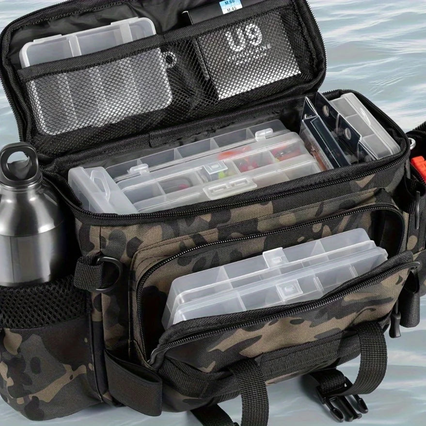 Bolsa de Pesca Multifuncional – Cintura ou Transversal, em Lona Resistente, Ideal para suas pescas