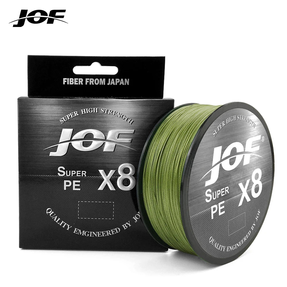 JOF 8 Strands PE Braided Fishing Line 300M 500M 150M 15-100LB