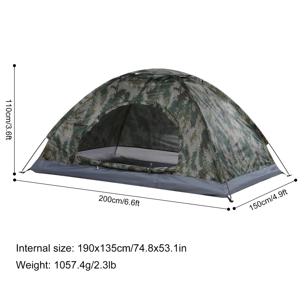 Barraca Tomshoo Ultraleve para 1-2 Pessoas — Portátil, Anti-UV UPF 30+, Ideal para Pesca e caça.