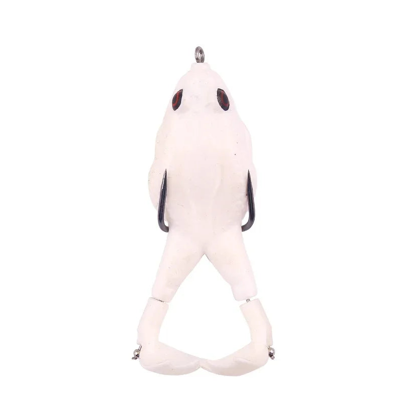 Isca Artificial Tipo Sapo com Hélice Dupla – Silicone Macio, para triras e tucunares.