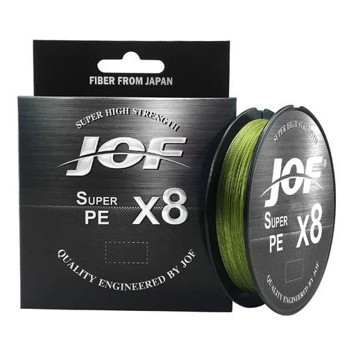 JOF 8 Strands PE Braided Fishing Line 300M 500M 150M 15-100LB