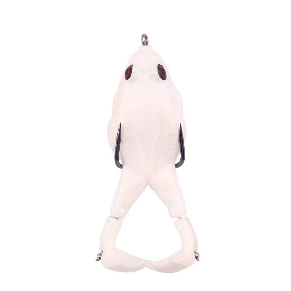 Isca Artificial Tipo Sapo com Hélice Dupla – Silicone Macio, para triras e tucunares.
