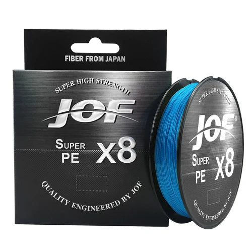 JOF 8 Strands PE Braided Fishing Line 300M 500M 150M 15-100LB